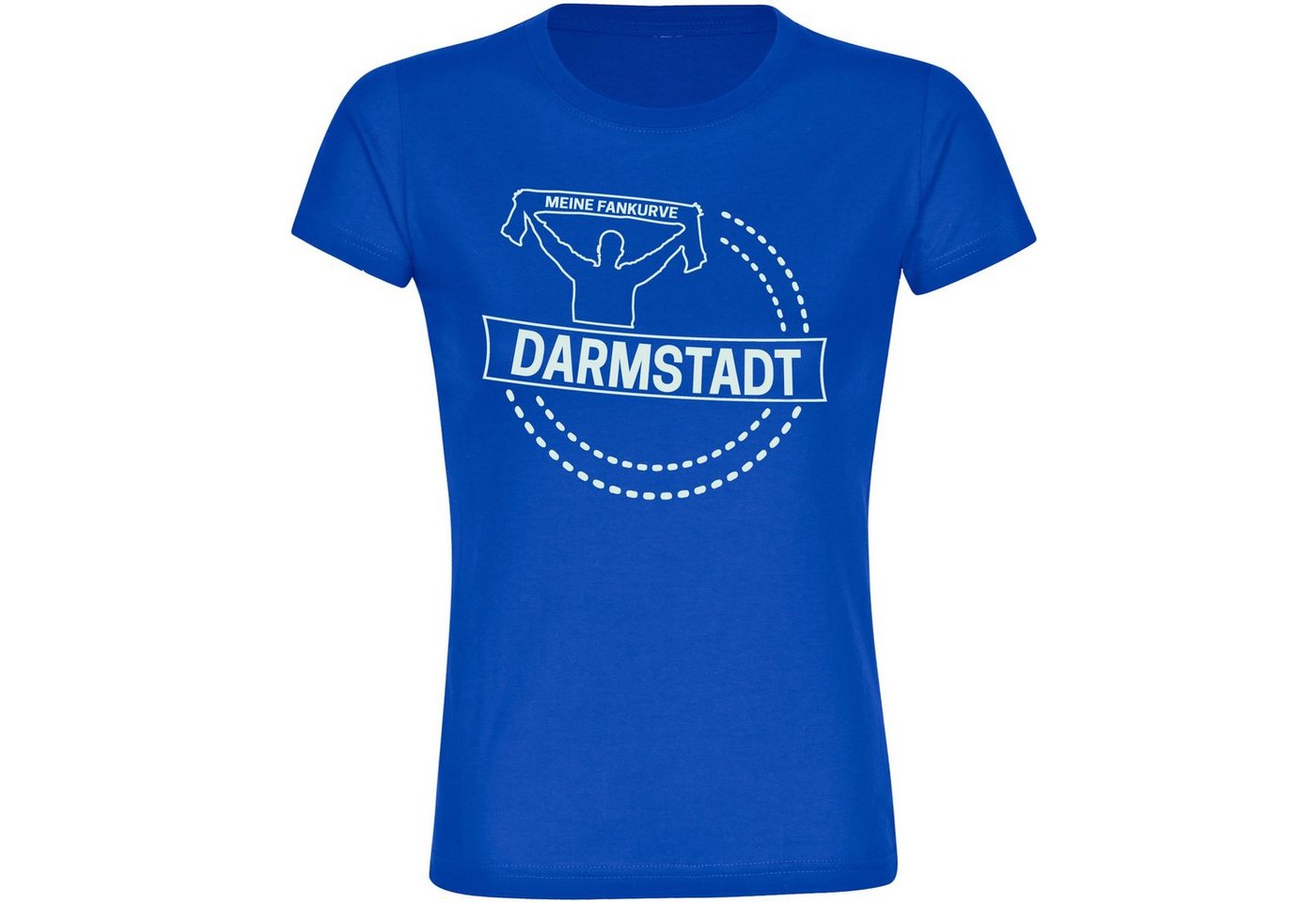 multifanshop T-Shirt Damen Darmstadt - Meine Fankurve - Frauen von multifanshop