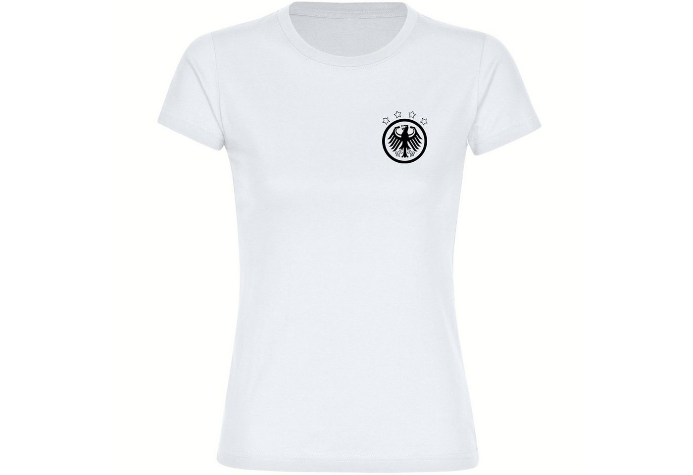 multifanshop T-Shirt Damen Deutschland - Adler Retro - Frauen von multifanshop