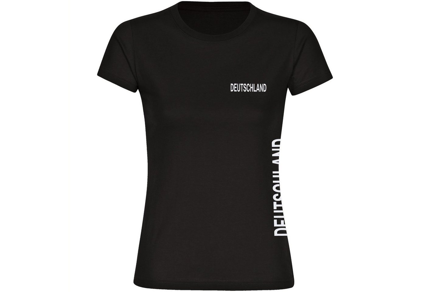 multifanshop T-Shirt Damen Deutschland - Brust & Seite - Frauen von multifanshop