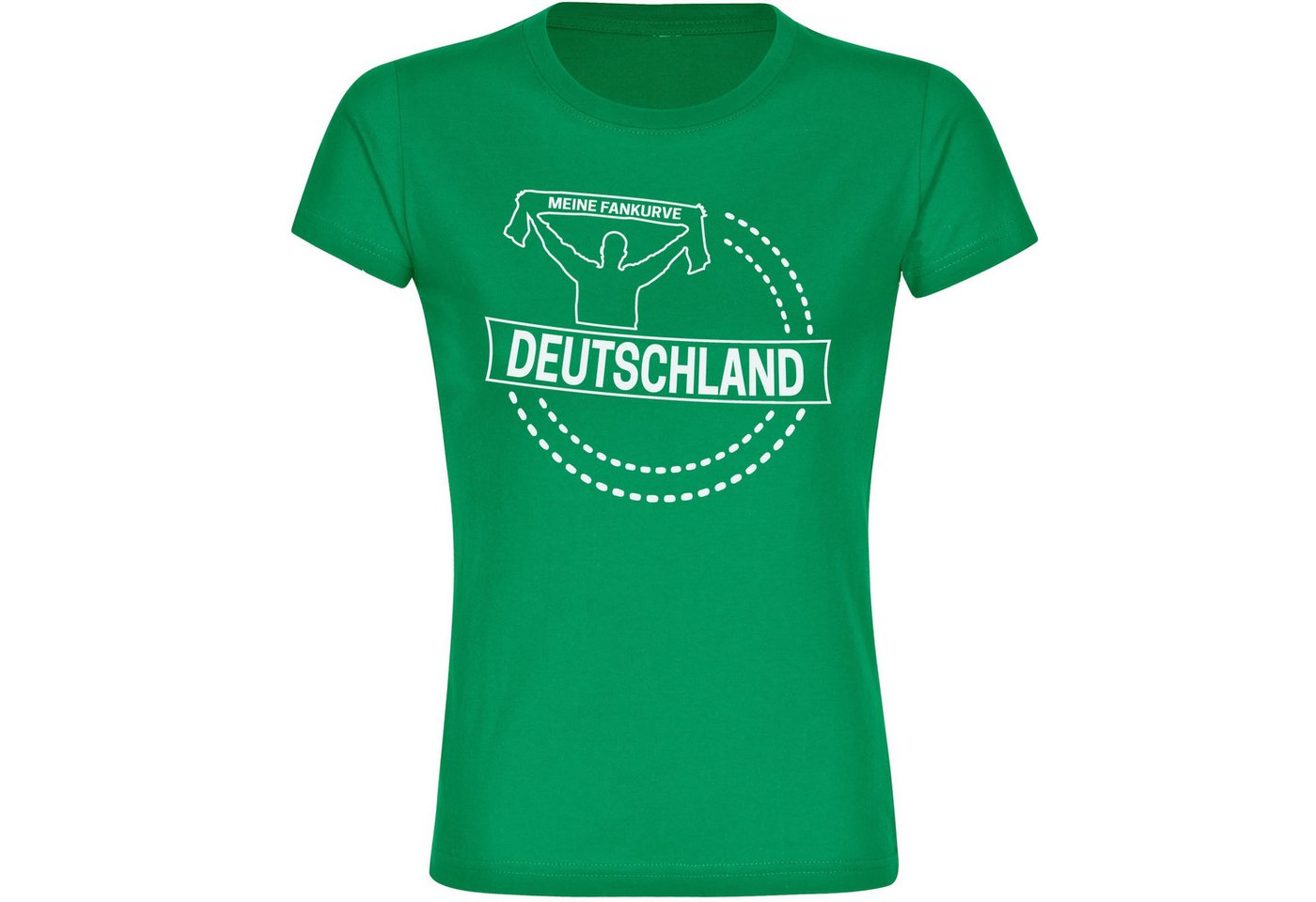 multifanshop T-Shirt Damen Deutschland - Meine Fankurve - Frauen von multifanshop