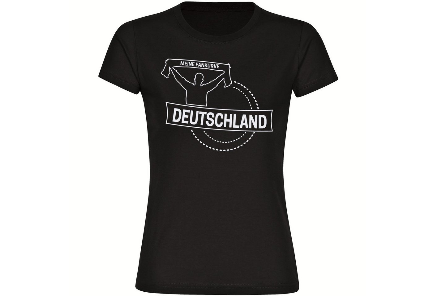 multifanshop T-Shirt Damen Deutschland - Meine Fankurve - Frauen von multifanshop