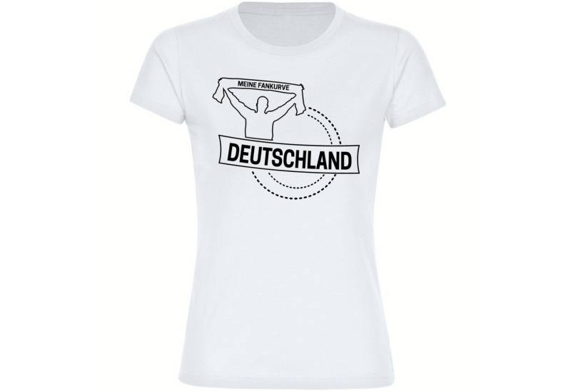 multifanshop T-Shirt Damen Deutschland - Meine Fankurve - Frauen von multifanshop