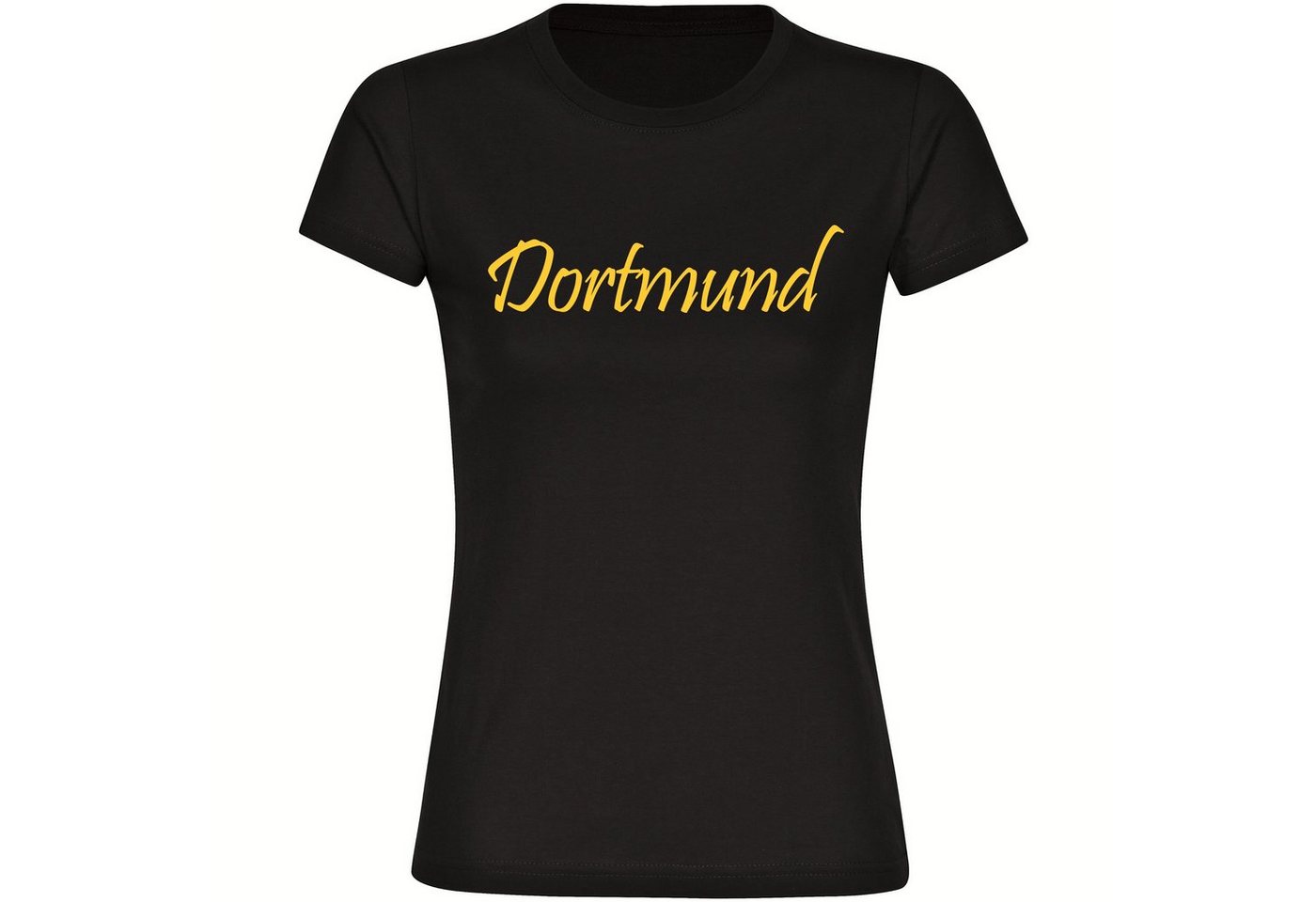 multifanshop T-Shirt Damen Dortmund - Schriftzug - Frauen von multifanshop