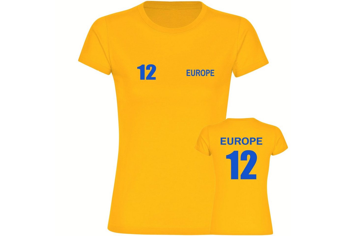 multifanshop T-Shirt Damen Europe - Trikot 12 - Frauen von multifanshop