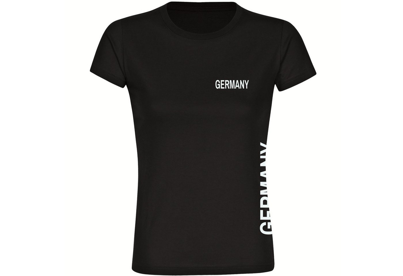 multifanshop T-Shirt Damen Germany - Brust & Seite - Frauen von multifanshop