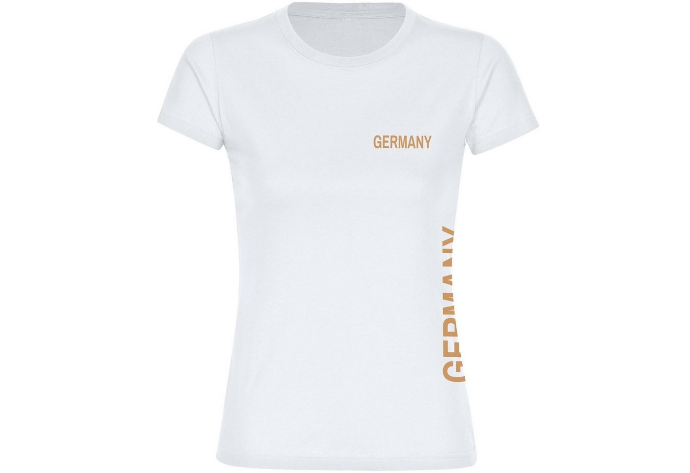 multifanshop T-Shirt Damen Germany - Brust & Seite - Frauen von multifanshop