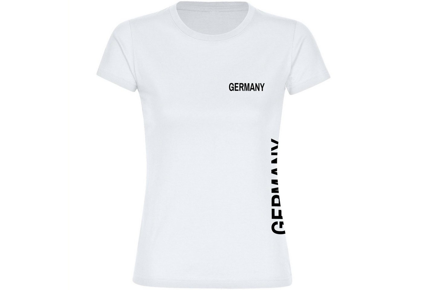 multifanshop T-Shirt Damen Germany - Brust & Seite - Frauen von multifanshop