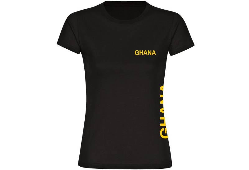 multifanshop T-Shirt Damen Ghana - Brust & Seite - Frauen von multifanshop