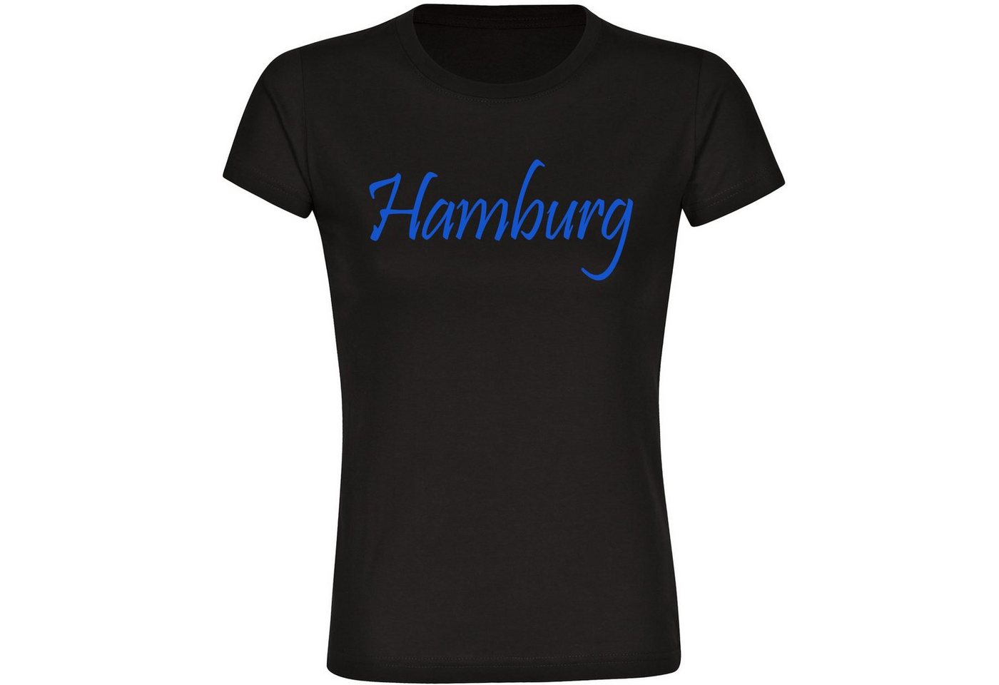 multifanshop T-Shirt Damen Hamburg - Schriftzug - Frauen von multifanshop