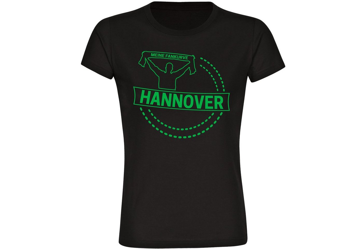 multifanshop T-Shirt Damen Hannover - Meine Fankurve - Frauen von multifanshop