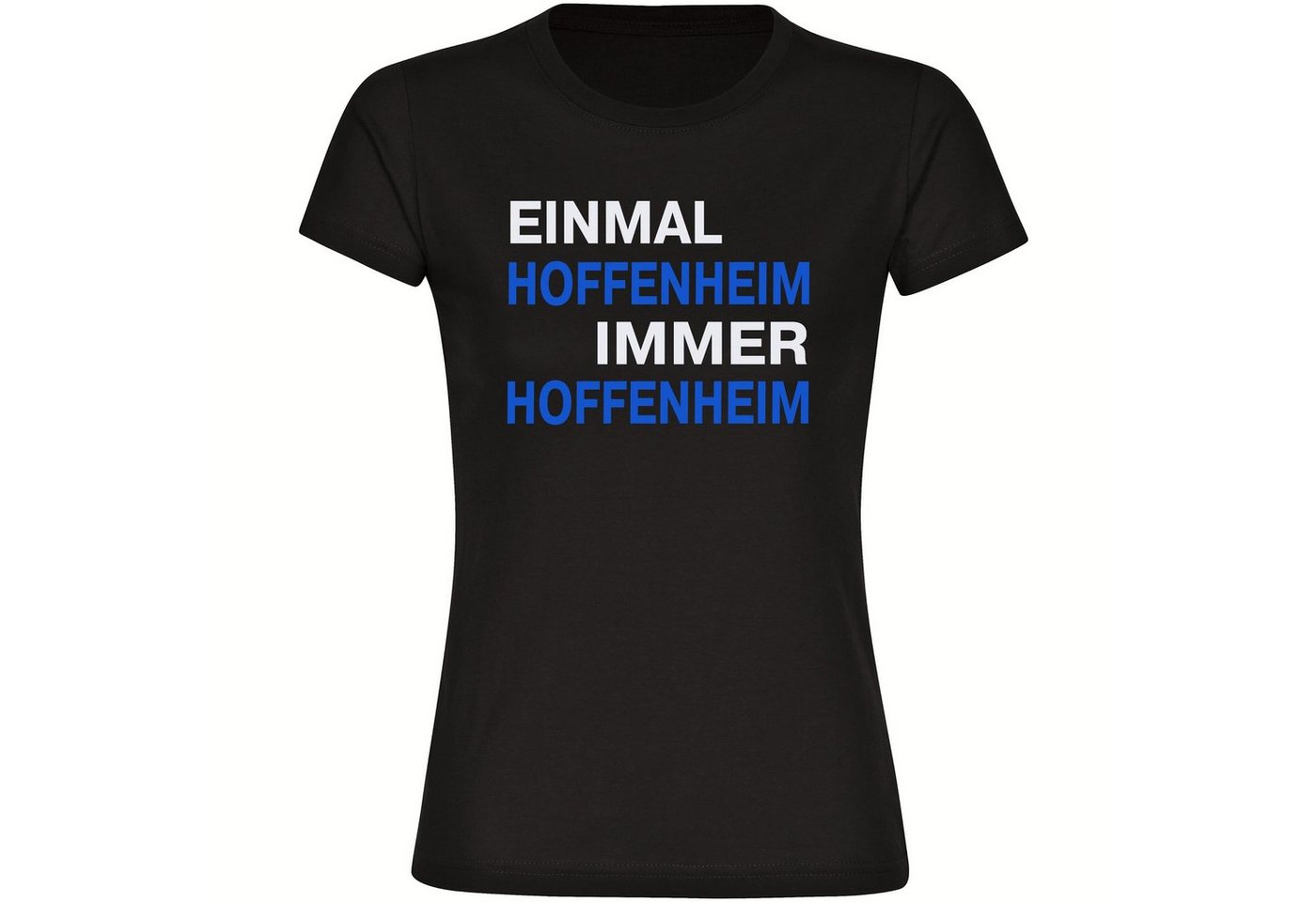 multifanshop T-Shirt Damen Hoffenheim - Einmal Immer - Frauen von multifanshop