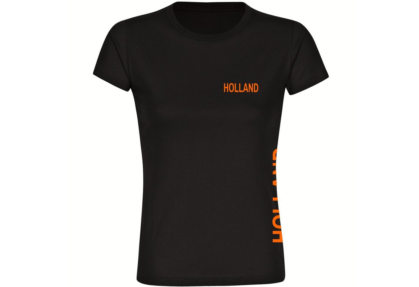 multifanshop T-Shirt Damen Holland - Brust & Seite - Frauen von multifanshop