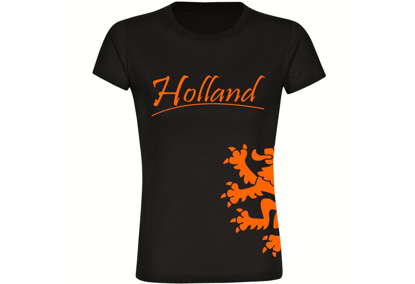 multifanshop T-Shirt Damen Holland - Löwe seitlich - Frauen multifanshop T-Shirt Damen Holland - Löwe seitlich - Frauen von multifanshop