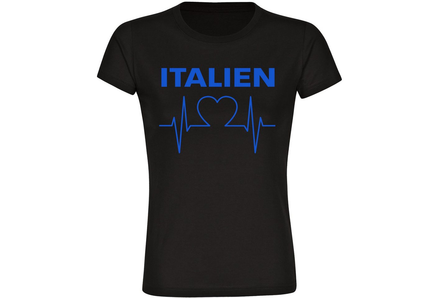 multifanshop T-Shirt Damen Italien - Herzschlag - Frauen von multifanshop