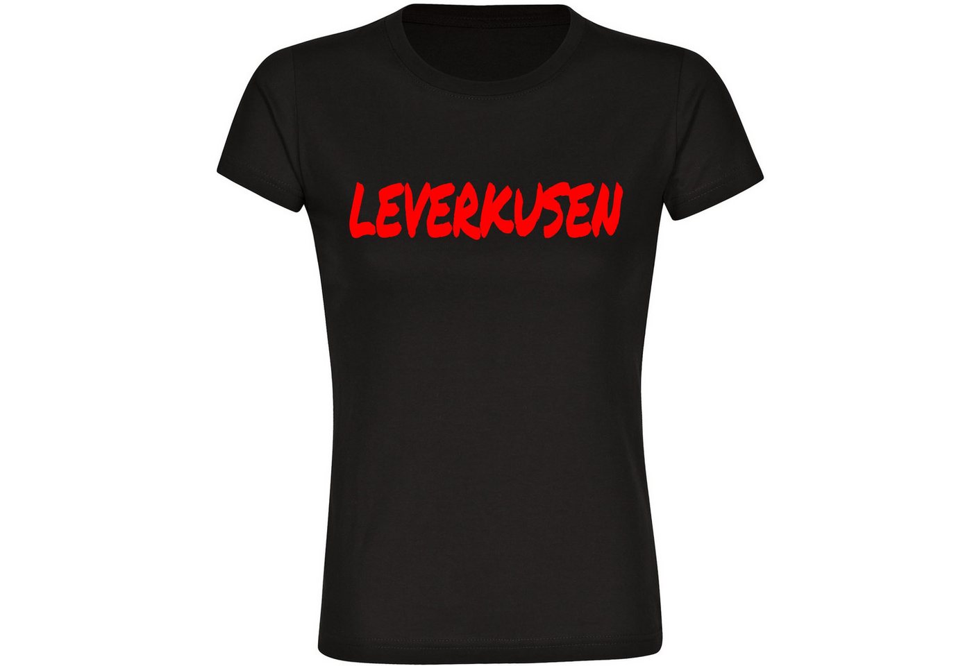 multifanshop T-Shirt Damen Leverkusen - Textmarker - Frauen von multifanshop