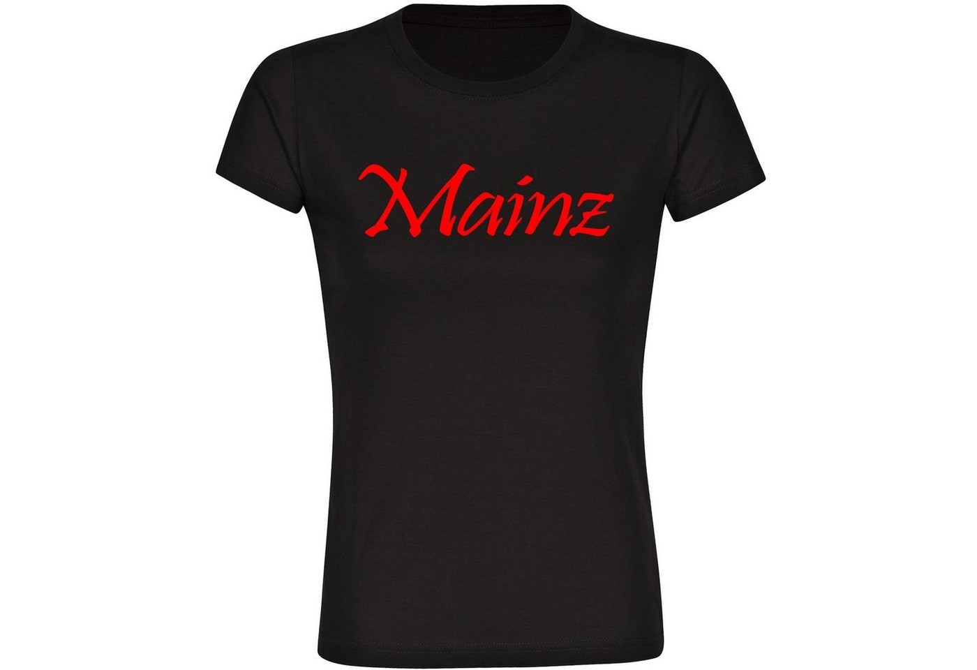 multifanshop T-Shirt Damen Mainz - Schriftzug - Frauen von multifanshop