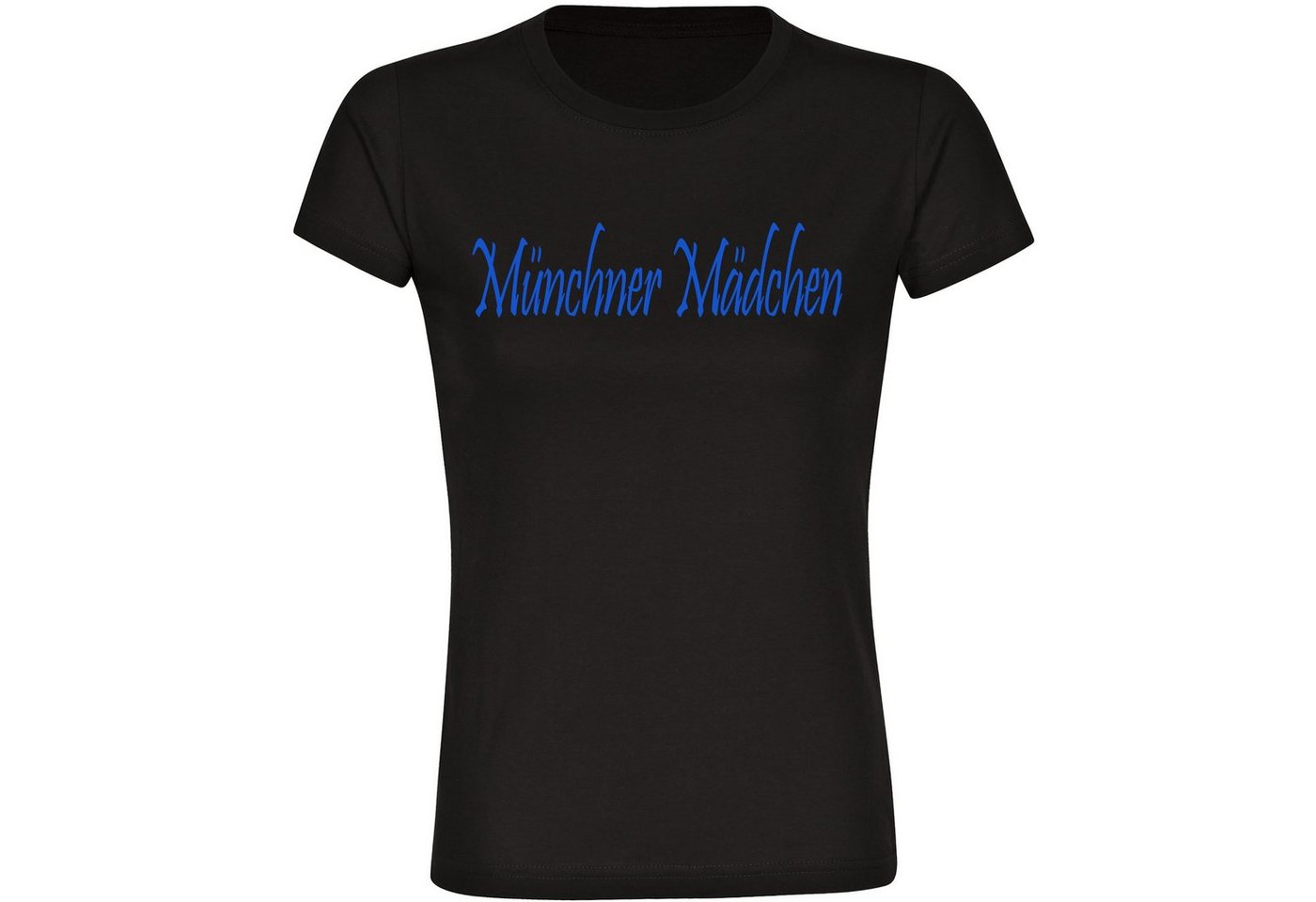 multifanshop T-Shirt Damen München blau - Münchner Mädchen - Frauen von multifanshop