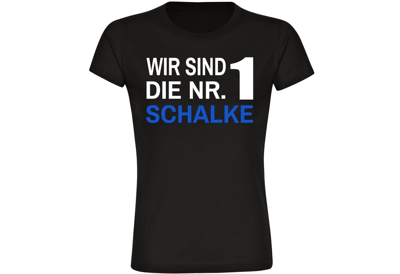 multifanshop T-Shirt Damen Schalke - Wir sind die Nr. 1 - Frauen von multifanshop