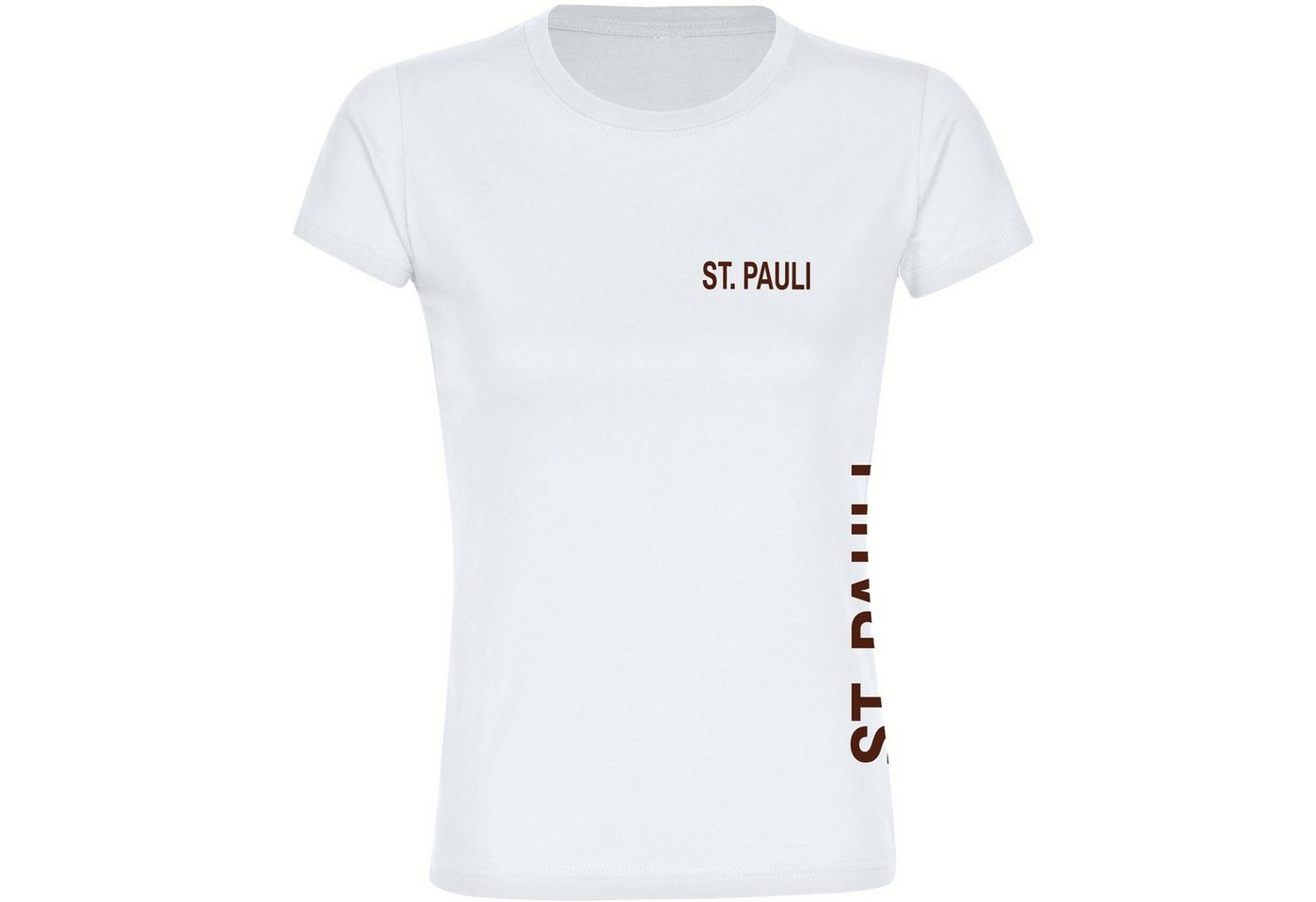 multifanshop T-Shirt Damen St. Pauli - Brust & Seite - Frauen von multifanshop