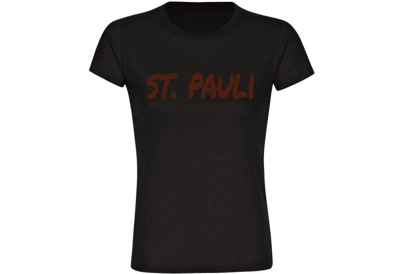 multifanshop T-Shirt Damen St. Pauli - Textmarker - Frauen von multifanshop