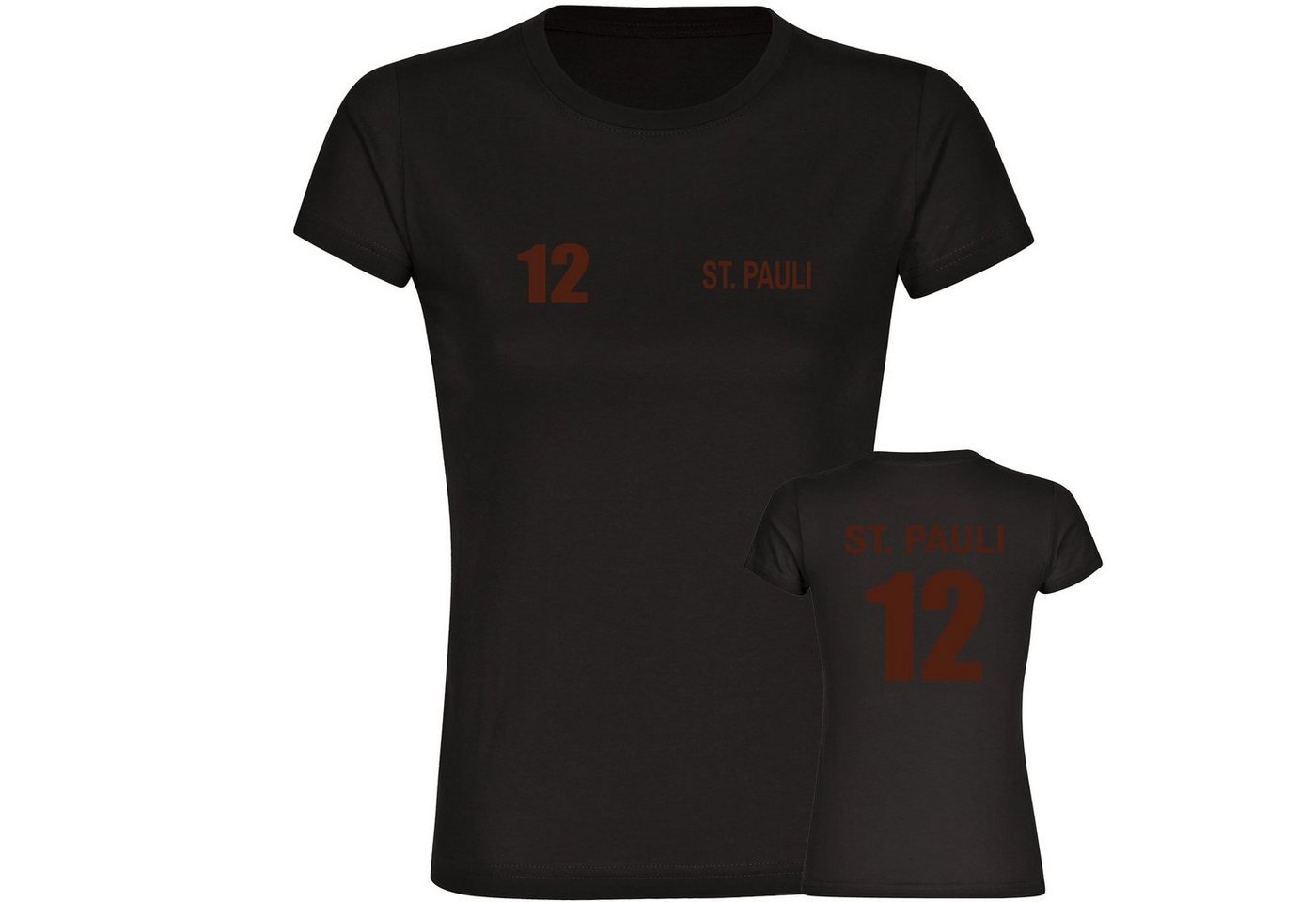 multifanshop T-Shirt Damen St. Pauli - Trikot 12 - Frauen von multifanshop
