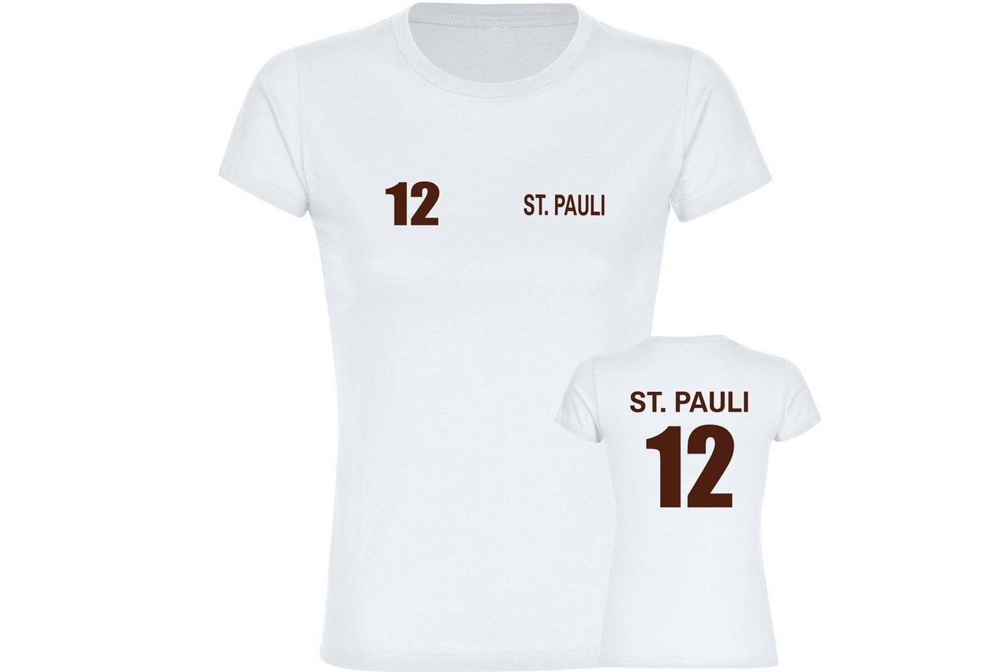 multifanshop T-Shirt Damen St. Pauli - Trikot 12 - Frauen von multifanshop