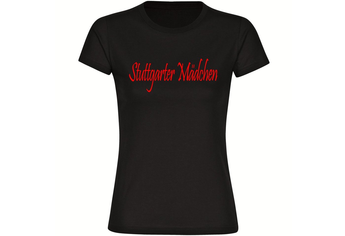 multifanshop T-Shirt Damen Stuttgart - Stuttgarter Mädchen - Frauen von multifanshop