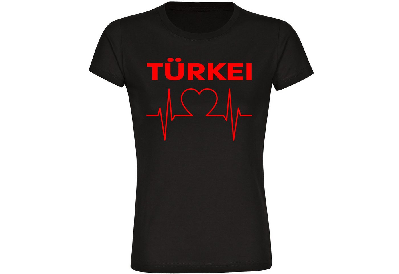 multifanshop T-Shirt Damen Türkei - Herzschlag - Frauen von multifanshop