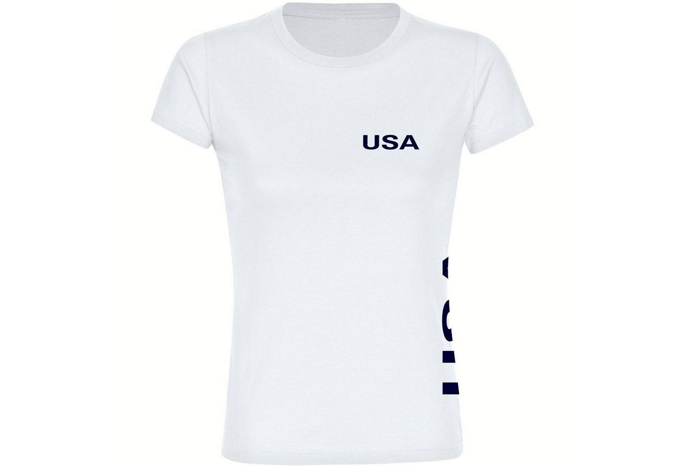 multifanshop T-Shirt Damen USA - Brust & Seite - Frauen von multifanshop