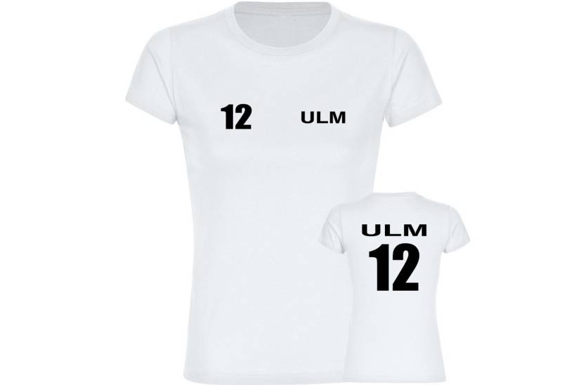 multifanshop T-Shirt Damen Ulm - Trikot Nummer 12 - Frauen von multifanshop