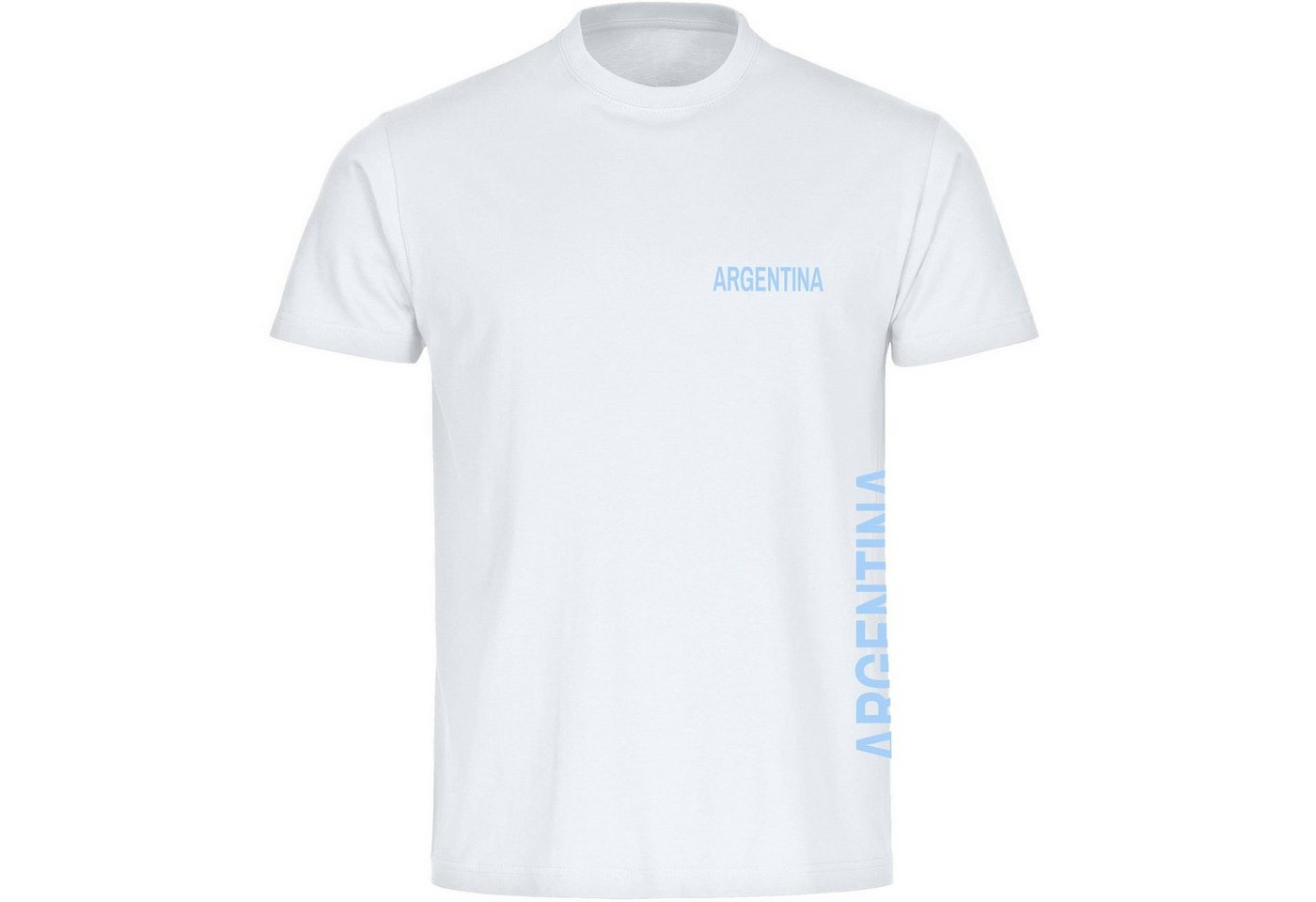 multifanshop T-Shirt Herren Argentina - Brust & Seite - Männer von multifanshop