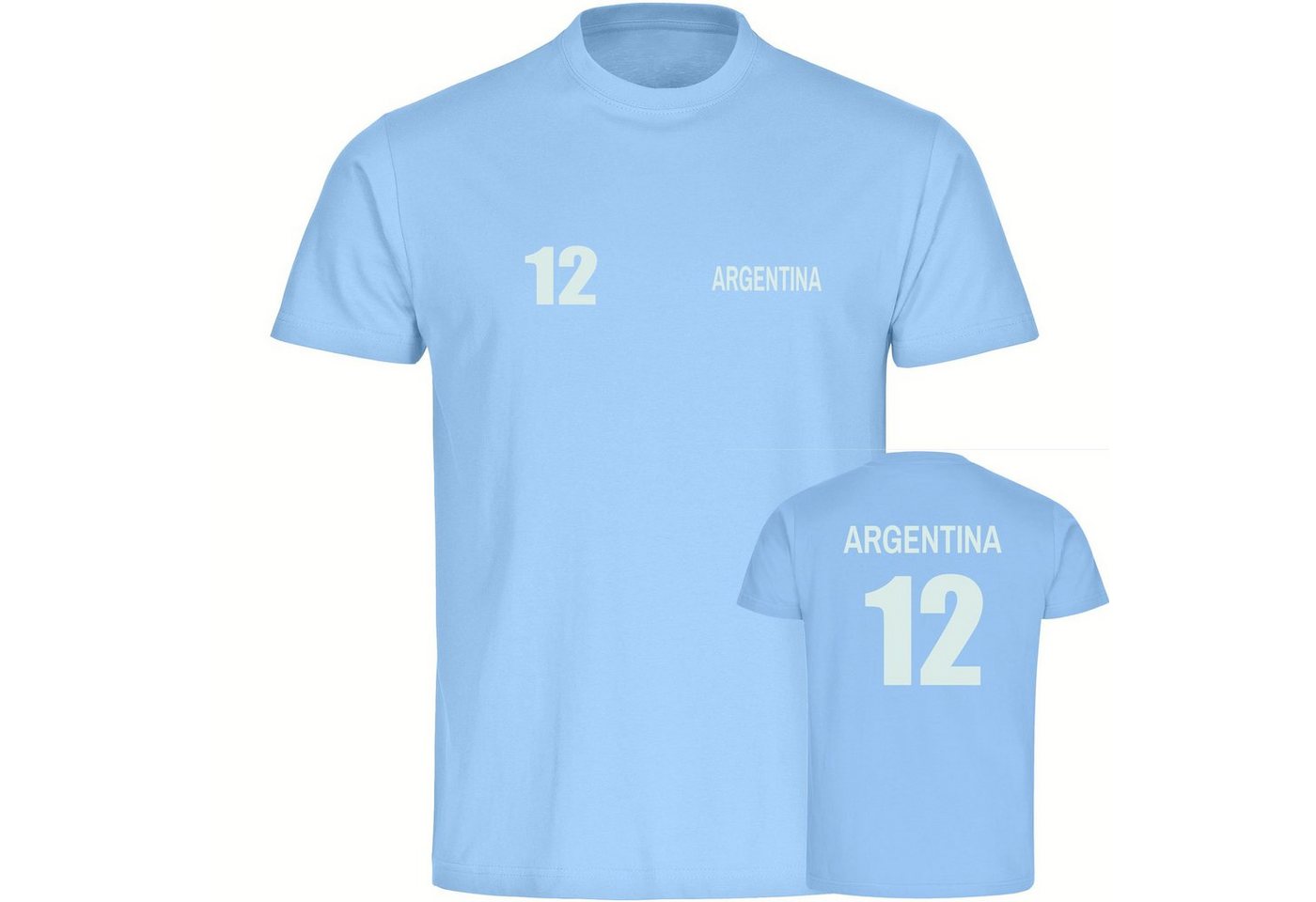 multifanshop T-Shirt Herren Argentina - Trikot 12 - Männer von multifanshop