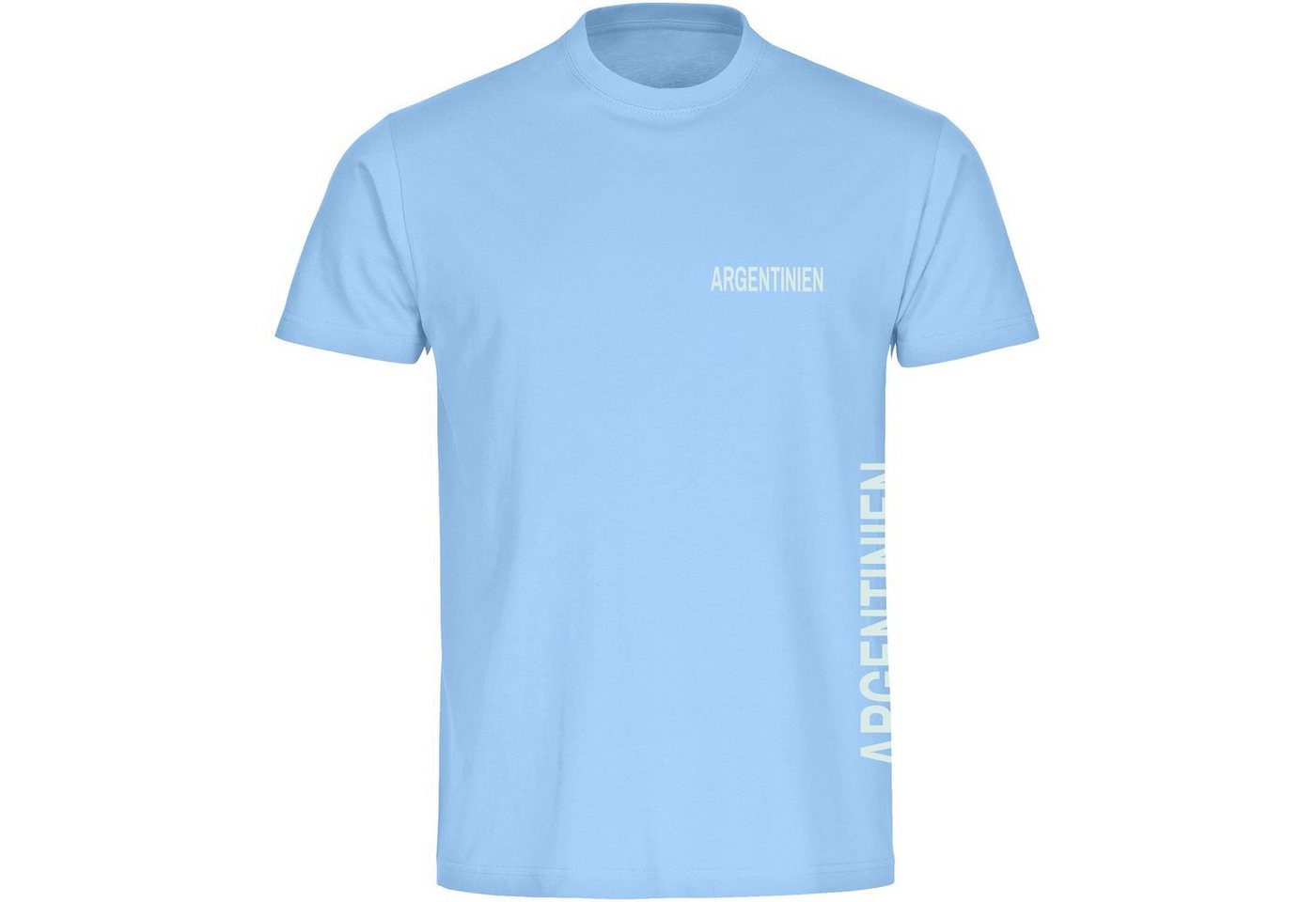 multifanshop T-Shirt Herren Argentinien - Brust & Seite - Männer von multifanshop