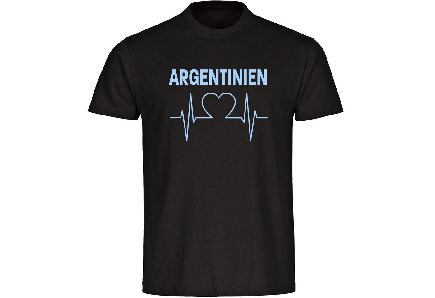 multifanshop T-Shirt Herren Argentinien - Herzschlag - Männer von multifanshop