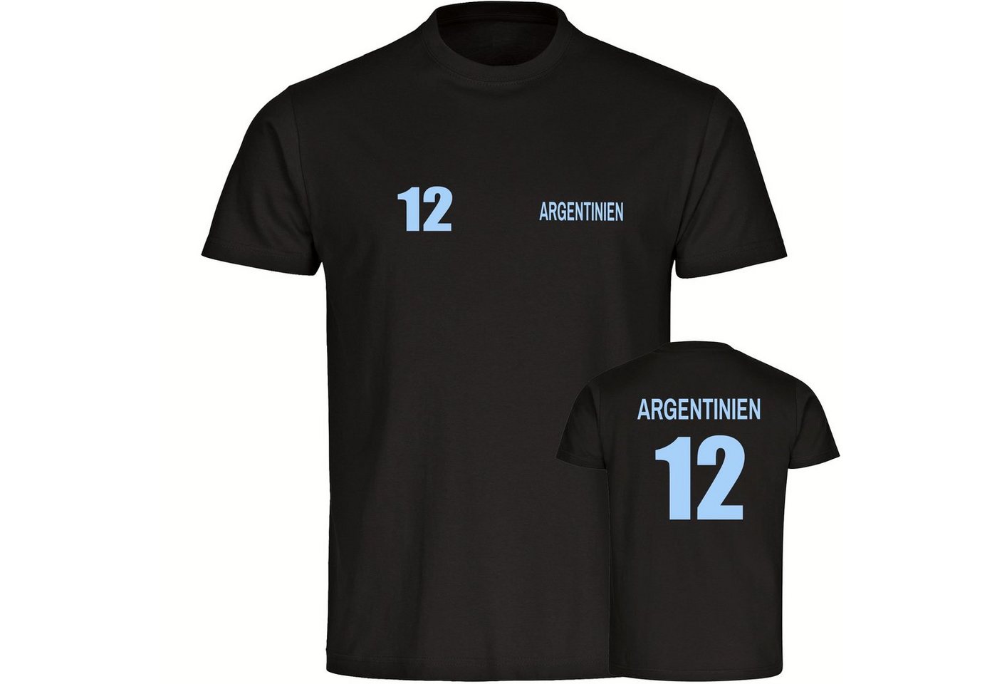 multifanshop T-Shirt Herren Argentinien - Trikot 12 - Männer von multifanshop