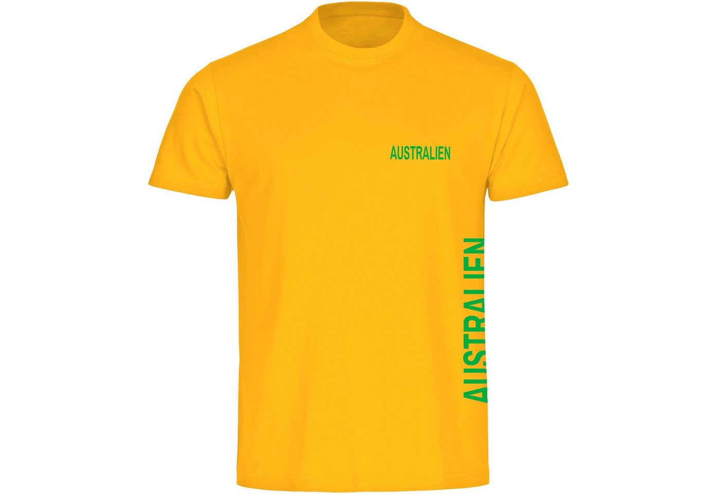 multifanshop T-Shirt Herren Australien - Brust & Seite - Männer von multifanshop