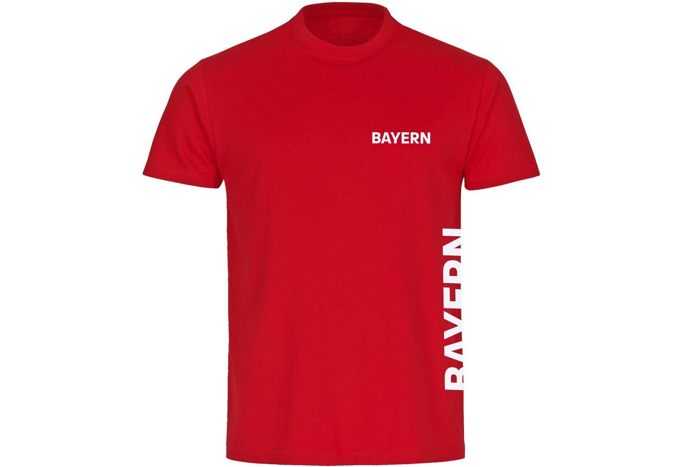 multifanshop T-Shirt Herren Bayern - Brust & Seite - Männer von multifanshop