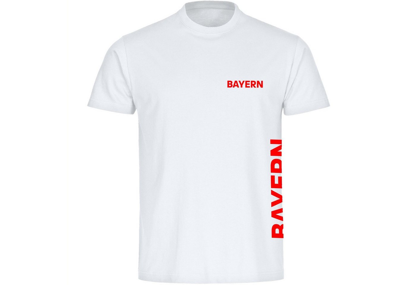 multifanshop T-Shirt Herren Bayern - Brust & Seite - Männer von multifanshop