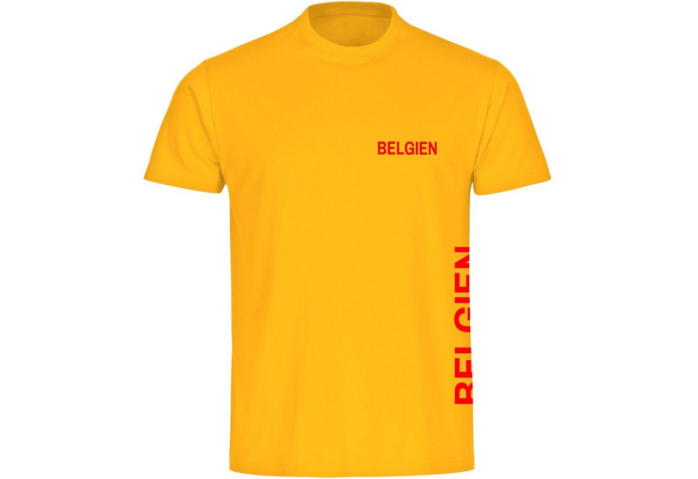 multifanshop T-Shirt Herren Belgien - Brust & Seite - Männer von multifanshop