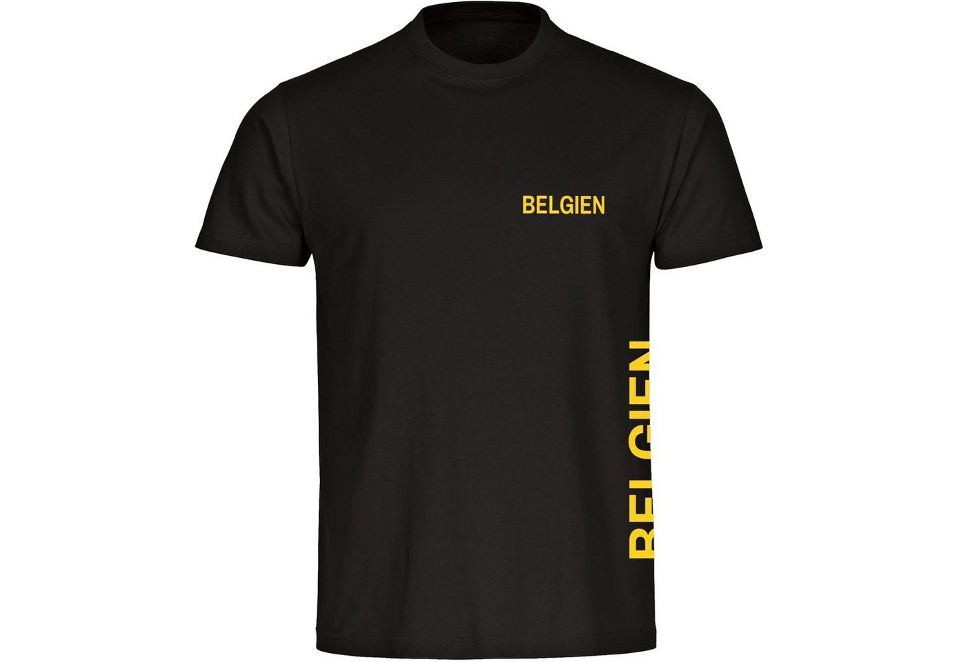 multifanshop T-Shirt Herren Belgien - Brust & Seite - Männer von multifanshop