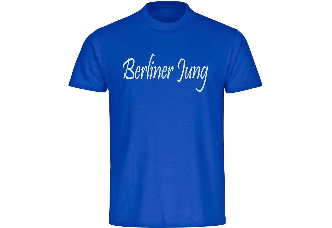 multifanshop T-Shirt Herren Berlin blau - Berliner Jung - Männer von multifanshop