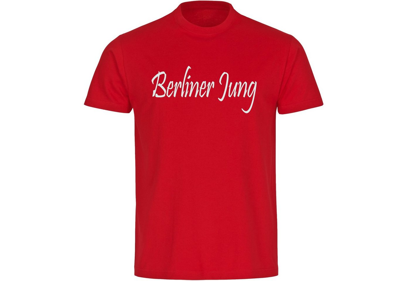 multifanshop T-Shirt Herren Berlin rot - Berliner Jung - Männer von multifanshop