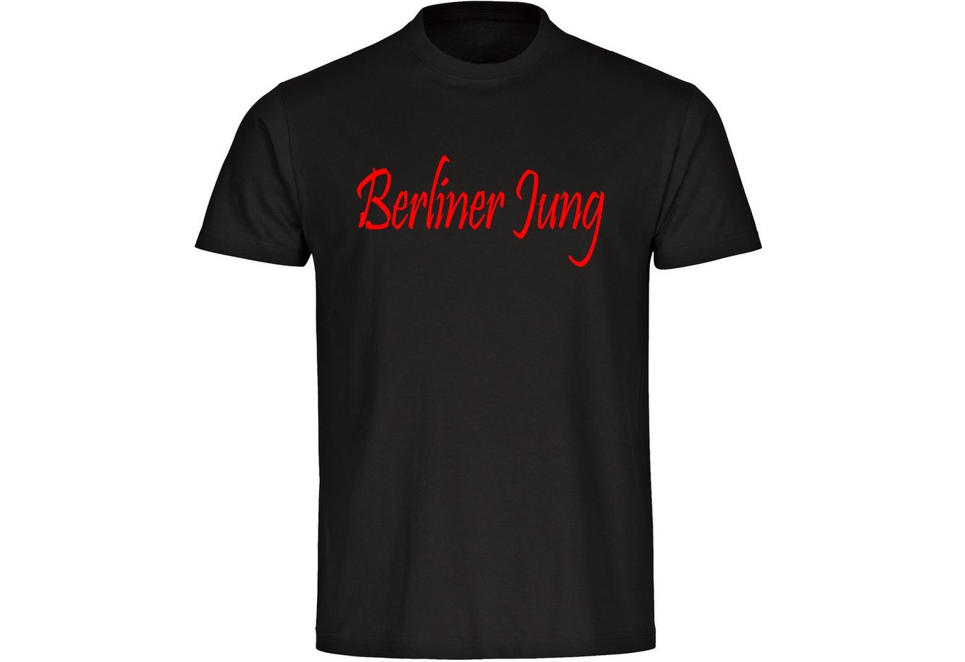 multifanshop T-Shirt Herren Berlin rot - Berliner Jung - Männer von multifanshop