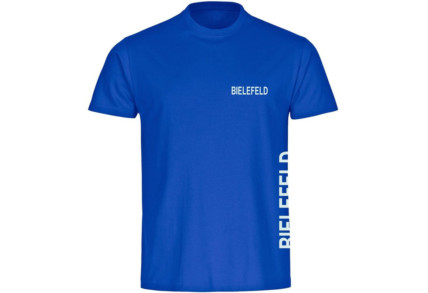 multifanshop T-Shirt Herren Bielefeld - Brust & Seite - Männer von multifanshop