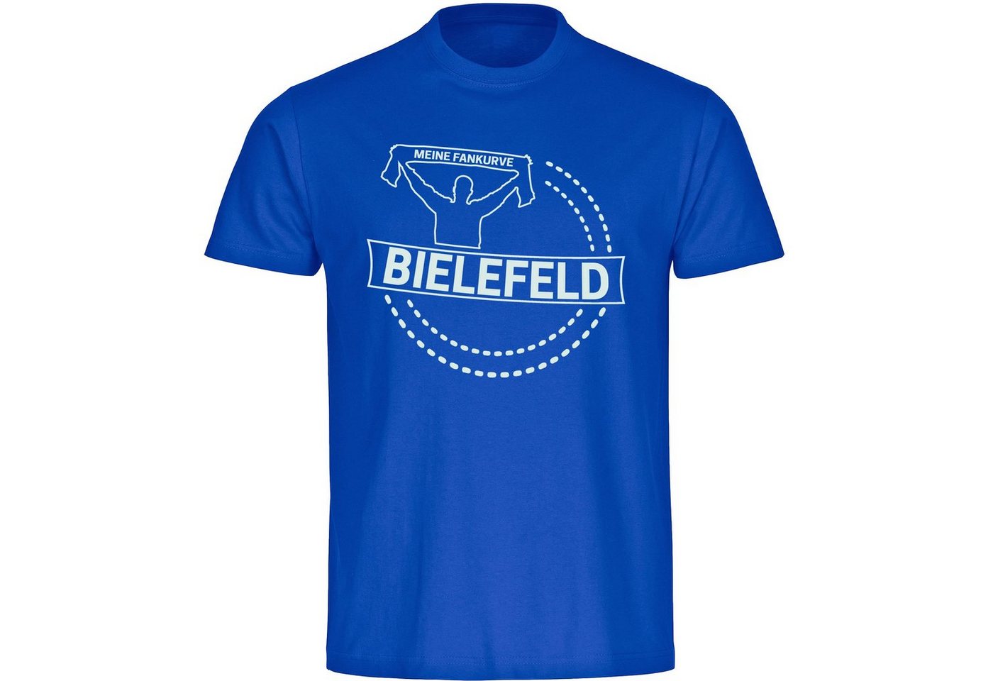 multifanshop T-Shirt Herren Bielefeld - Meine Fankurve - Männer von multifanshop