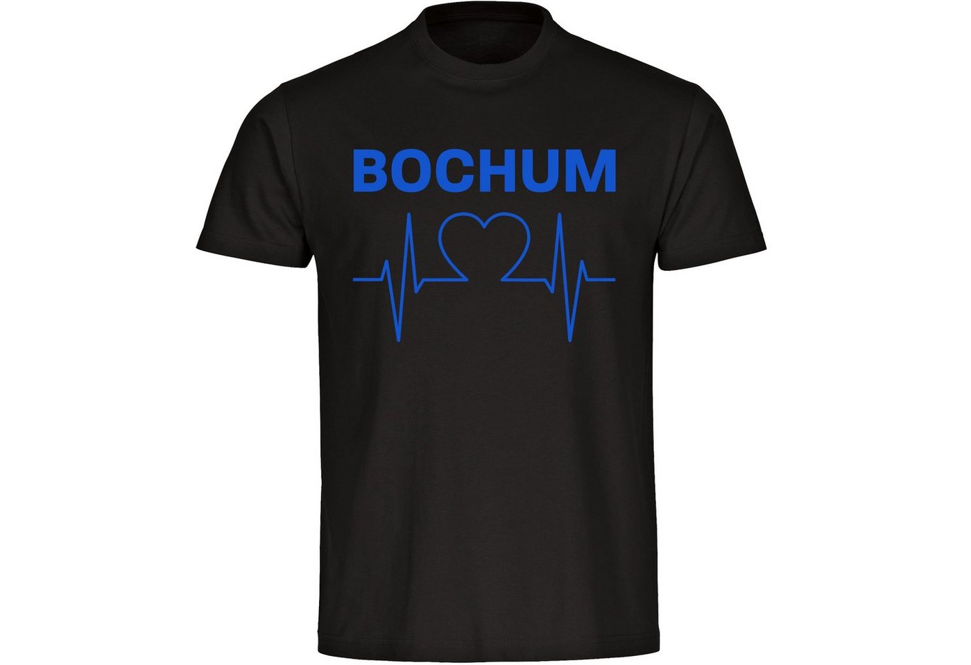 multifanshop T-Shirt Herren Bochum - Herzschlag - Männer von multifanshop