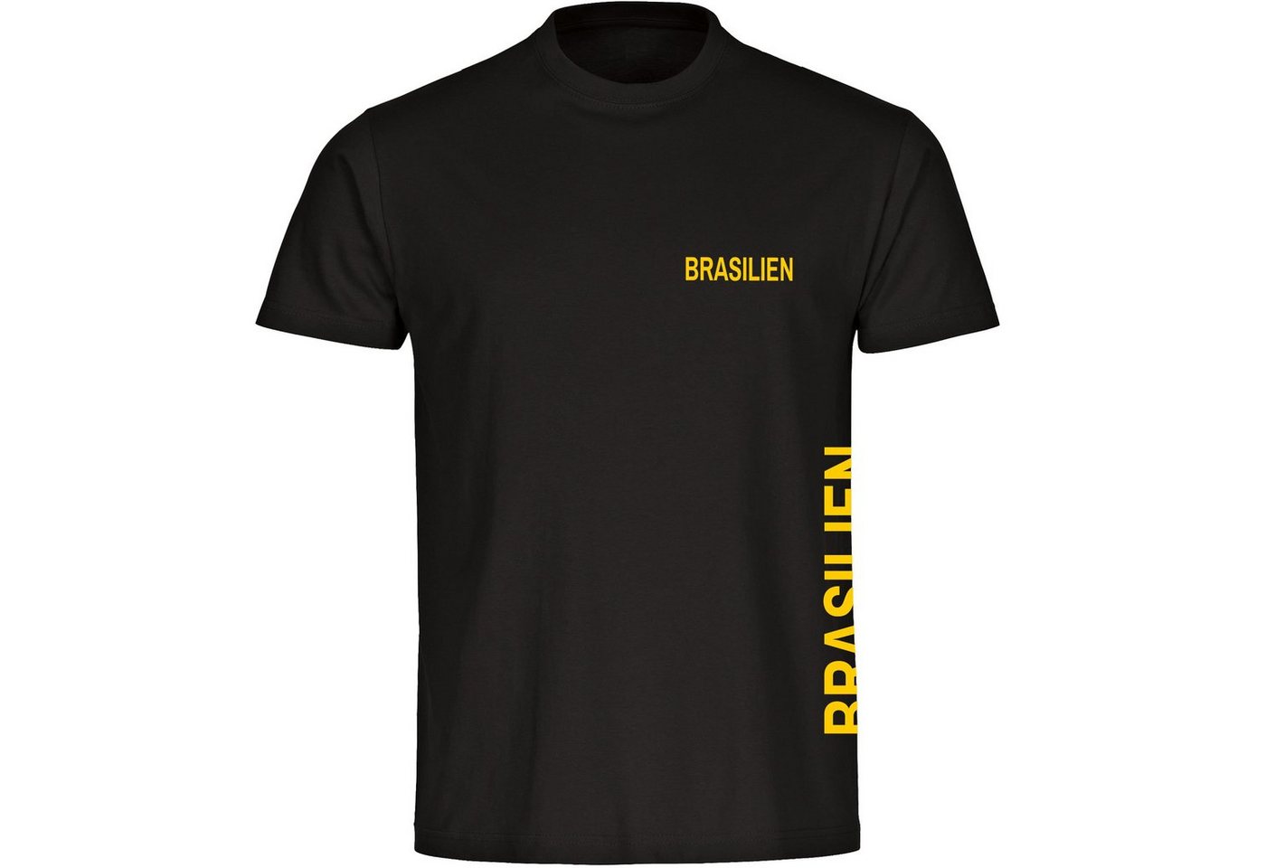 multifanshop T-Shirt Herren Brasilien - Brust & Seite - Männer von multifanshop