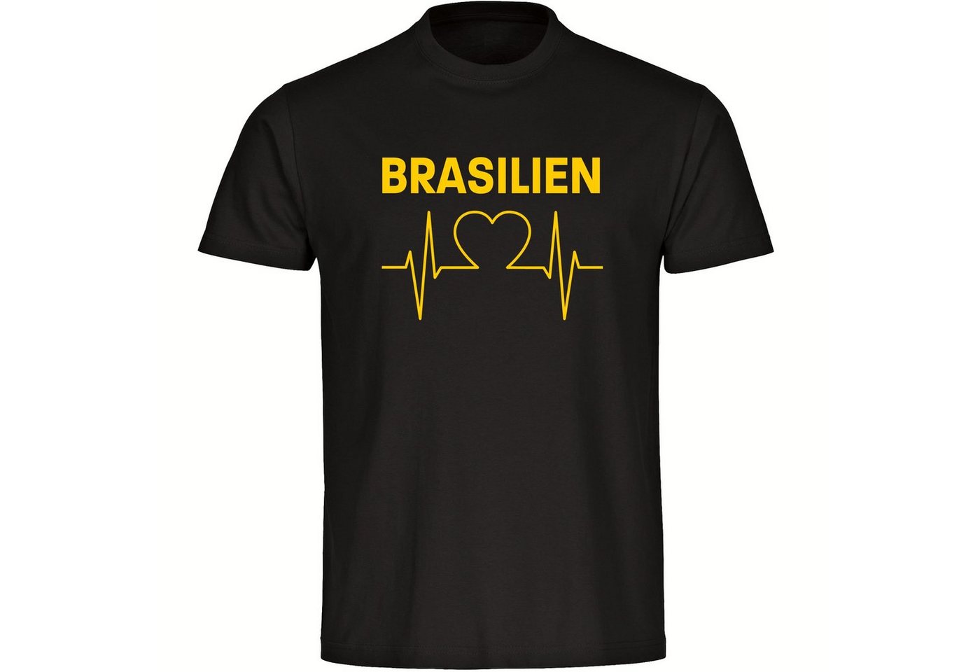 multifanshop T-Shirt Herren Brasilien - Herzschlag - Männer von multifanshop