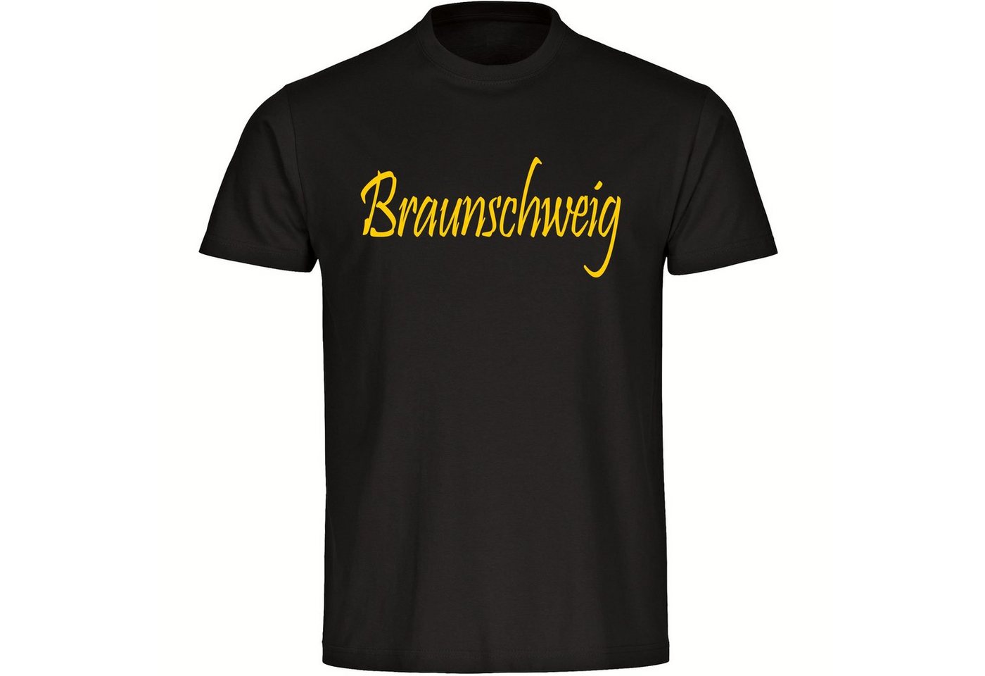 multifanshop T-Shirt Herren Braunschweig - Schriftzug - Männer von multifanshop