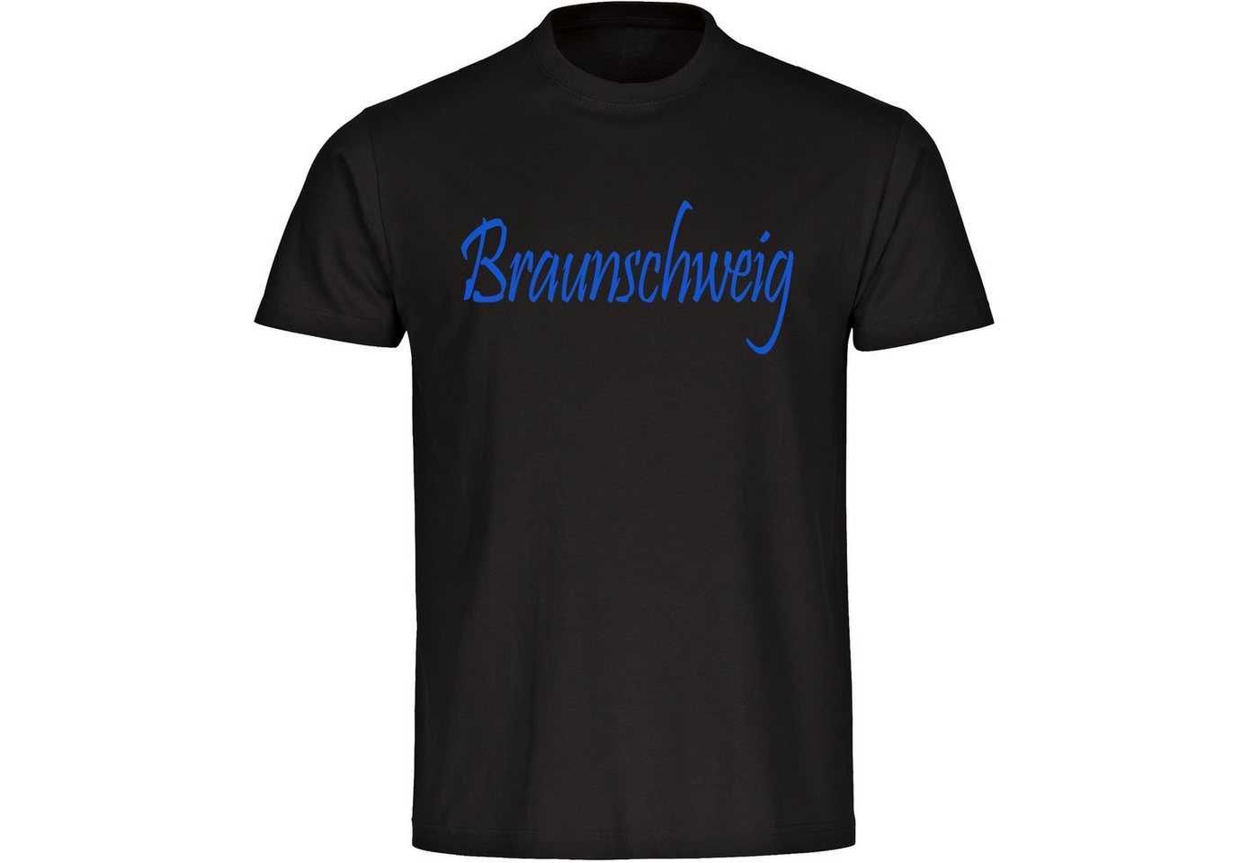 multifanshop T-Shirt Herren Braunschweig - Schriftzug - Männer von multifanshop